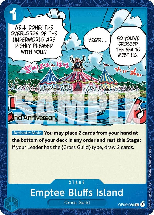 Image for Emptee Bluffs Island (OP09-060) (OP09 ANN) - One Piece Card Game