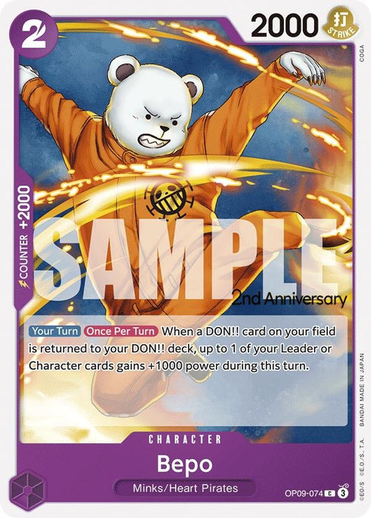 Image for Bepo (OP09-074) (OP09 ANN) - One Piece Card Game