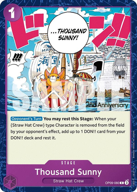 Image for Thousand Sunny (OP09-080) (OP09 ANN) - One Piece Card Game