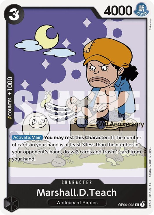 Image for Marshall.D.Teach (092) (OP09-092) (OP09 ANN) - One Piece Card Game
