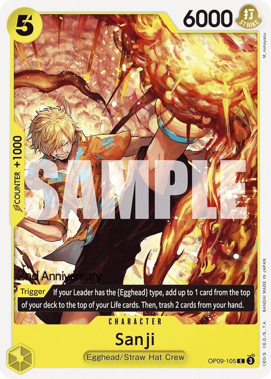 Image for Sanji (105) (OP09-105) (OP09 ANN) - One Piece Card Game