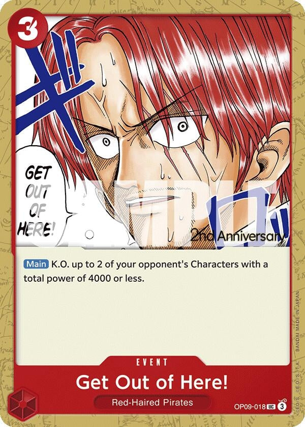 Image for Get Out of Here! (OP09-018) (OP09 ANN) - One Piece Card Game