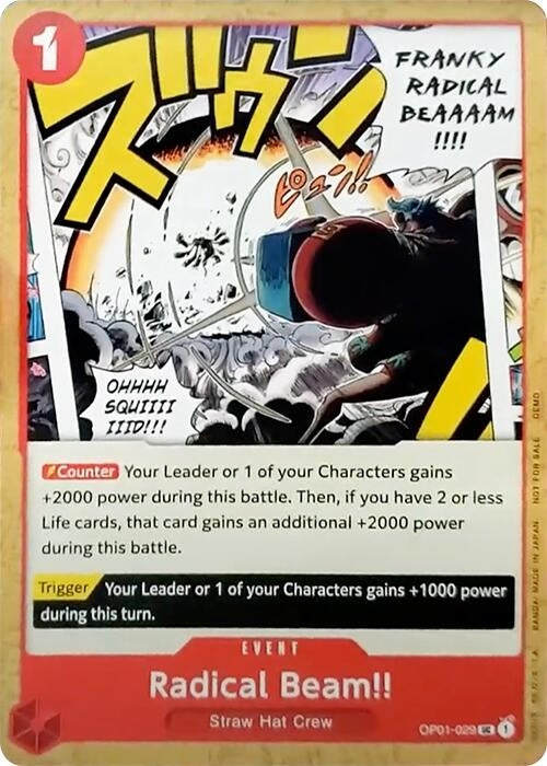 Image for Radical Beam!! (OP01-029) (OPDD) - One Piece Card Game