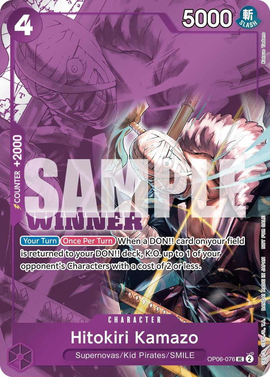 Image for Hitokiri Kamazo (Winner Pack 2025 Vol. 1) (OP06-076) (OP-PR) - One Piece Card Game