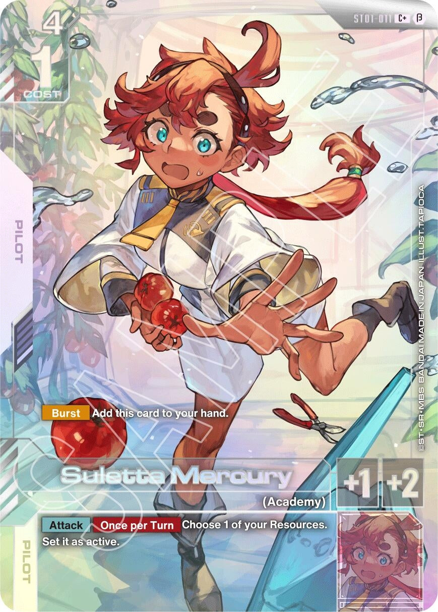 Image for Suletta Mercury (C+) (ST01-011) (GD01_b) - Gundam Card Game