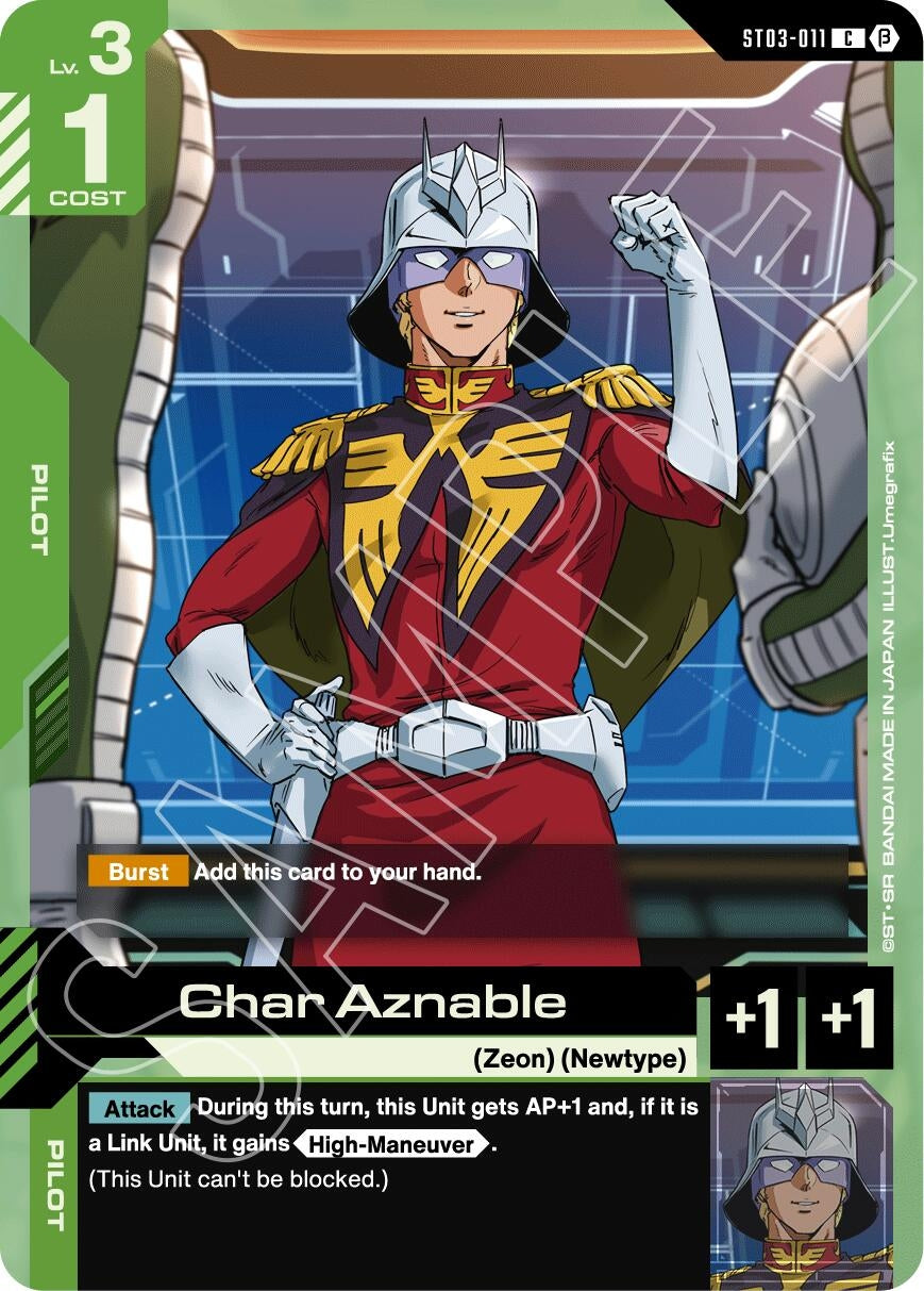 Image for Char Aznable (ST03-011) (GD01_b) - Gundam Card Game