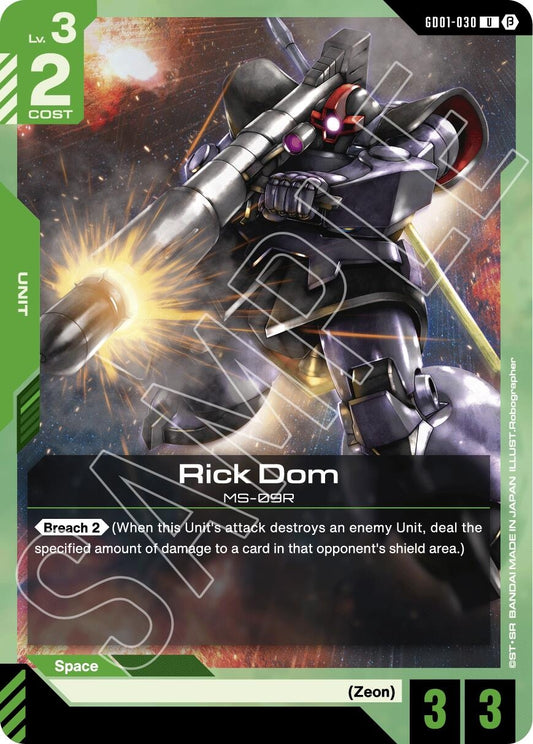 Image for Rick Dom (GD01-030) (GD01_b) - Gundam Card Game