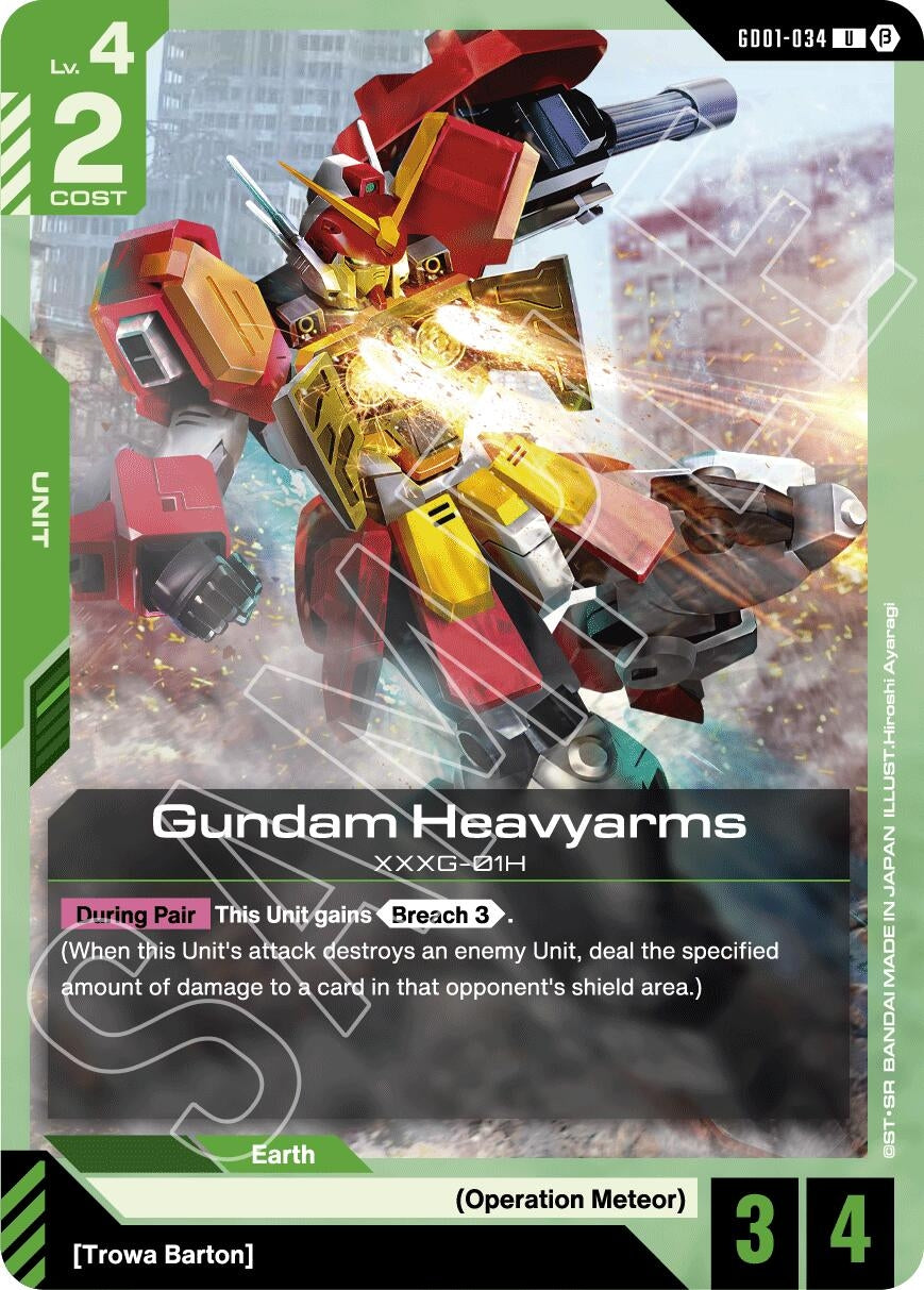 Image for Gundam Heavyarms (GD01-034) (GD01_b) - Gundam Card Game