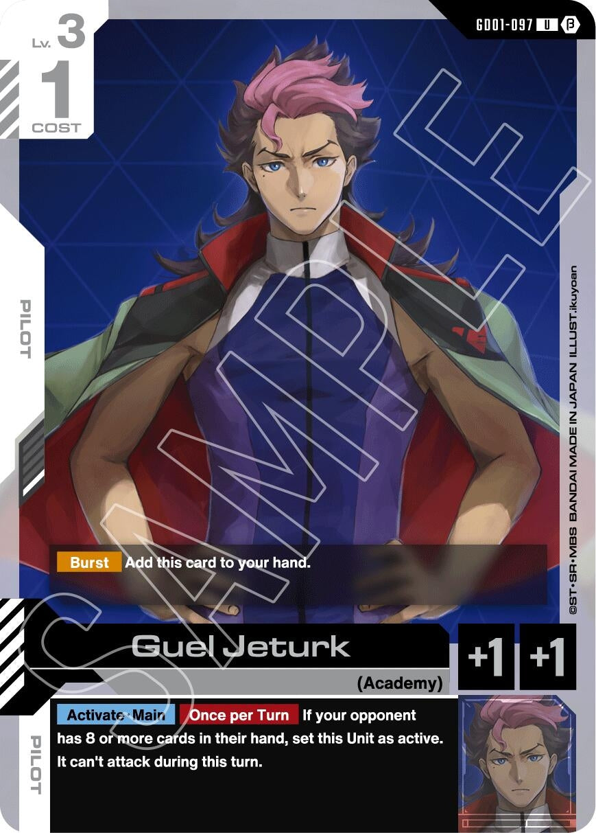 Image for Guel Jeturk (GD01-097) (GD01_b) - Gundam Card Game