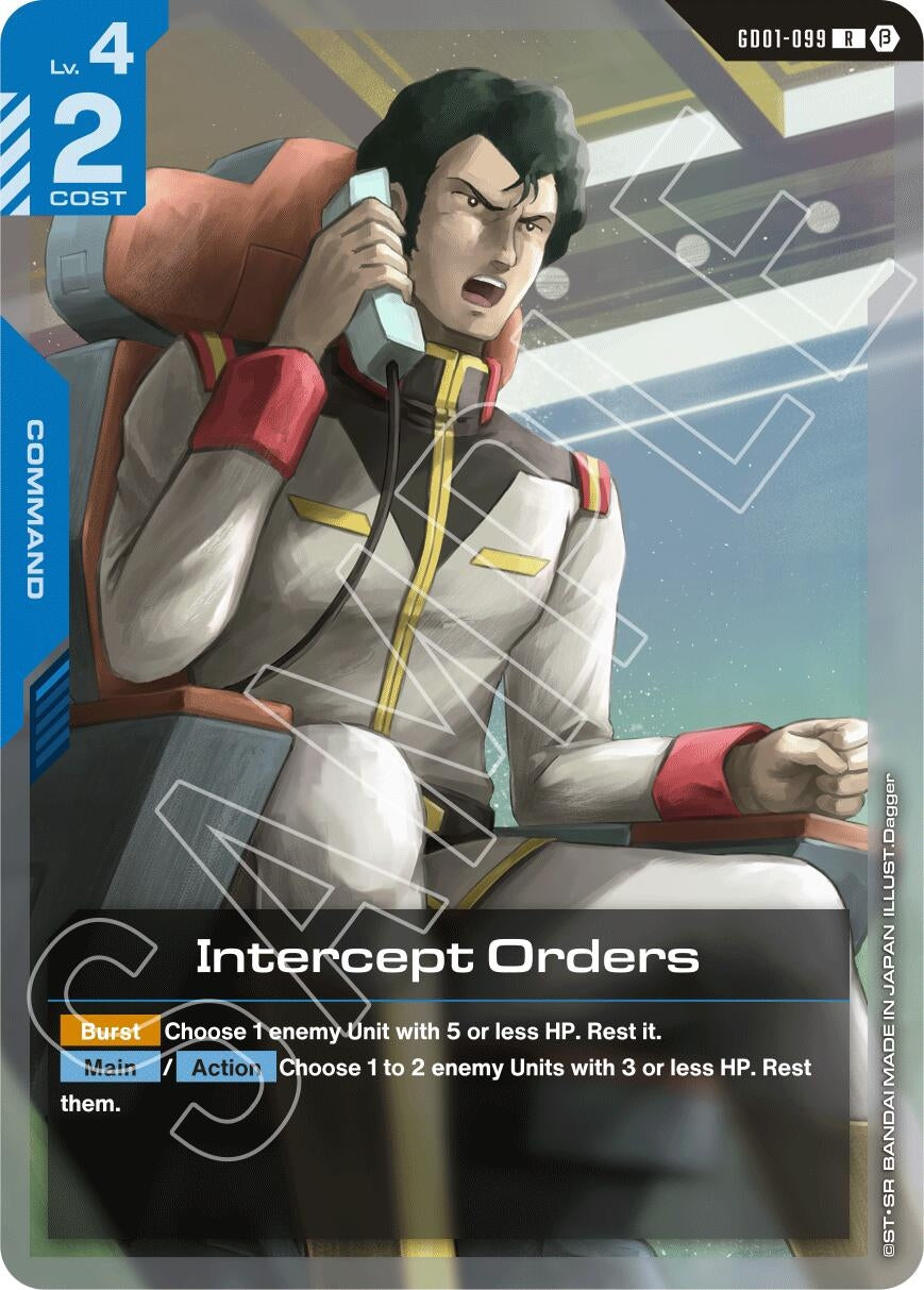 Image for Intercept Orders (GD01-099) (GD01_b) - Gundam Card Game