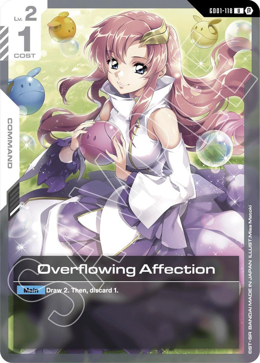 Image for Overflowing Affection (GD01-118) (GD01_b) - Gundam Card Game