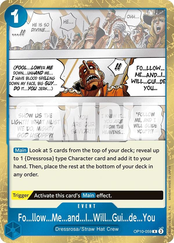 Image for Fo...llow...Me...and...I...Will...Gui...de...You (OP10-059) (OP10) - One Piece Card Game