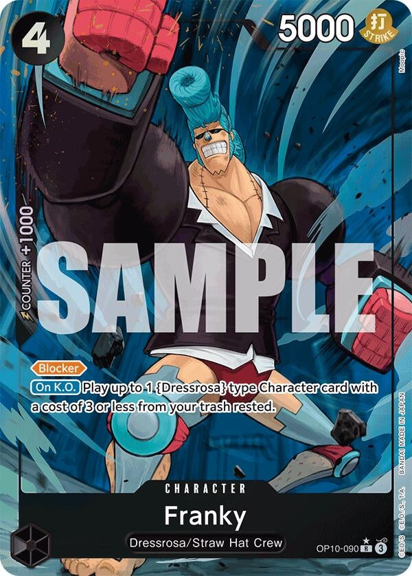Image for Franky (090) (Parallel) (OP10-090) (OP10) - One Piece Card Game