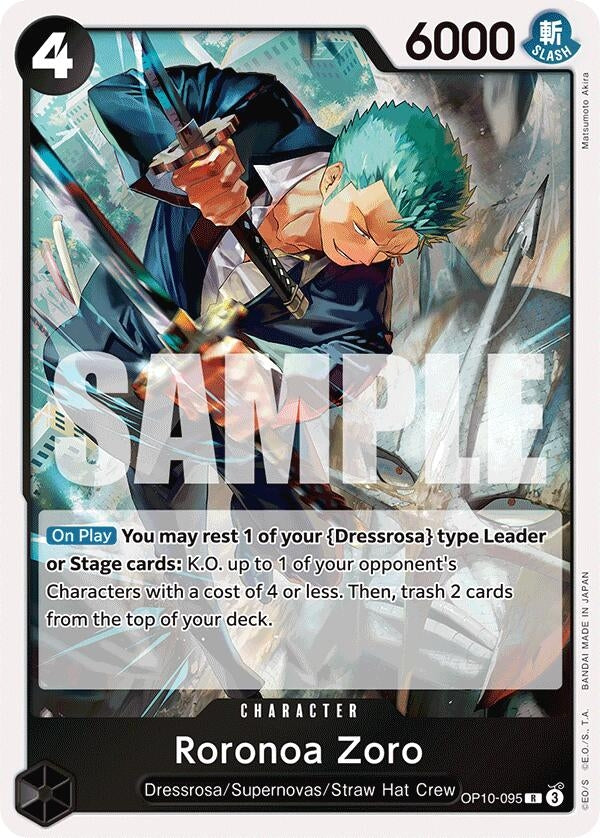 Image for Roronoa Zoro (095) (OP10-095) (OP10) - One Piece Card Game