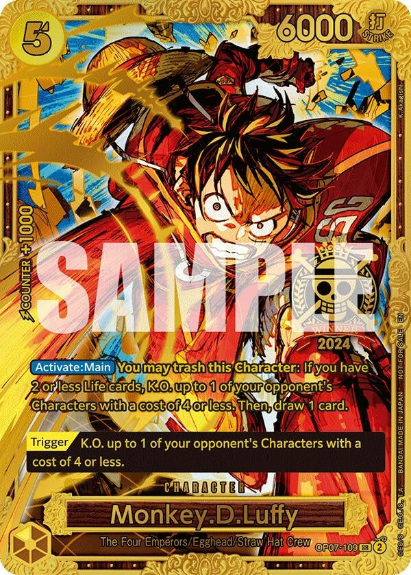 Image for Monkey.D.Luffy (Championship 2024 World Final 1st Place) (OP07-109) (OP-PR) - One Piece Card Game