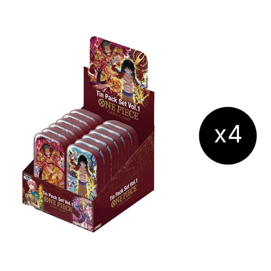 Image for One Piece Tin Pack Set Vol. 1 Display Case - One Piece Card Game