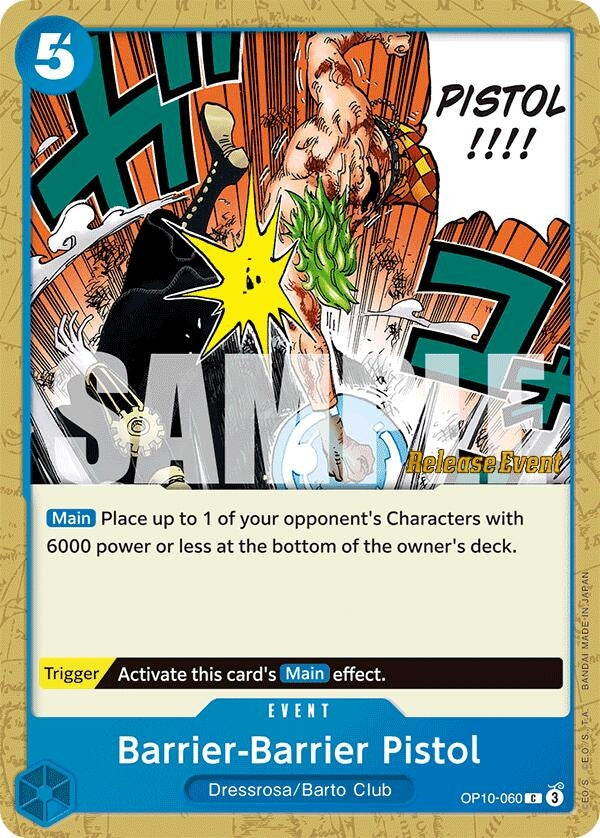 Image for Barrier-Barrier Pistol (OP10-060) (OP10 RE) - One Piece Card Game