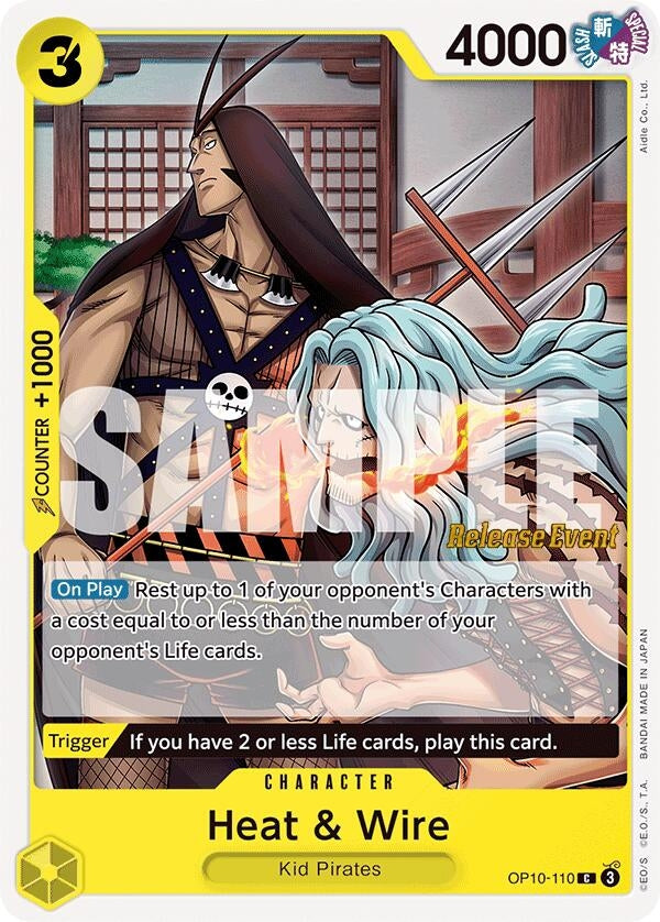 Image for Heat & Wire (OP10-110) (OP10 RE) - One Piece Card Game