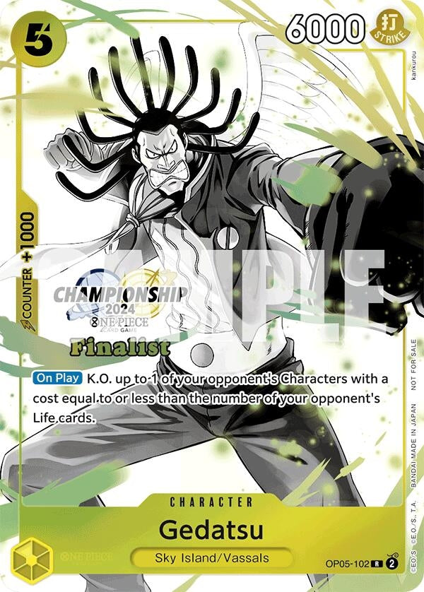 Image for Gedatsu (Championship 2024 Finalist Card Set Vol. 2) (OP05-102) (OP-PR) - One Piece Card Game
