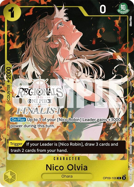 Image for Nico Olvia (Regional Finalist Card Set 2025 Vol.1) (OP09-106) (OP-PR) - One Piece Card Game