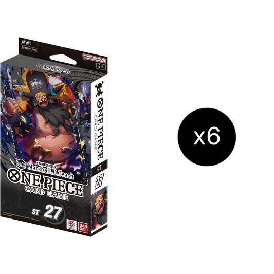 Image for Starter Deck 27: BLACK Marshall.D.Teach Display - One Piece Card Game