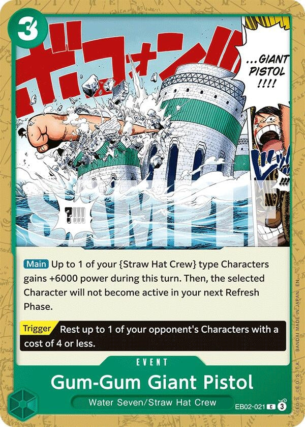 Image for Gum-Gum Giant Pistol (EB02-021) (EB-02) - One Piece Card Game
