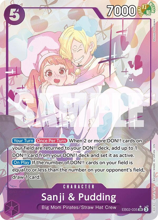Image for Sanji & Pudding (Alternate Art) (EB02-035) (EB-02) - One Piece Card Game