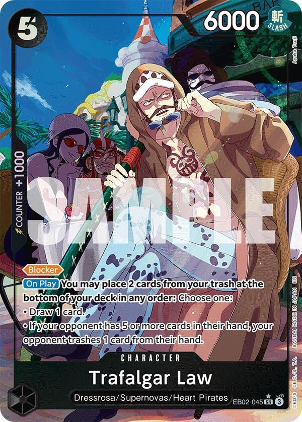 Image for Trafalgar Law (Alternate Art) (EB02-045) (EB-02) - One Piece Card Game