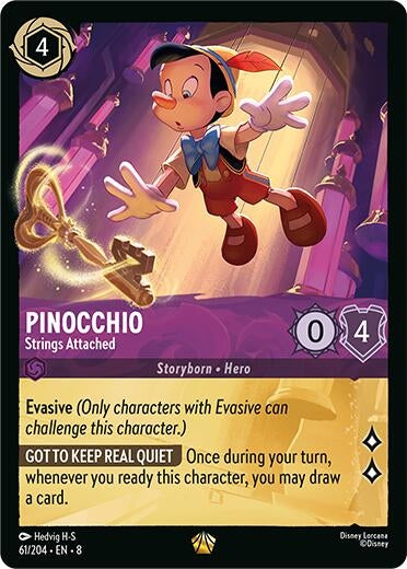 Image for Pinocchio - Strings Attached (61/204) (8) - Disney Lorcana