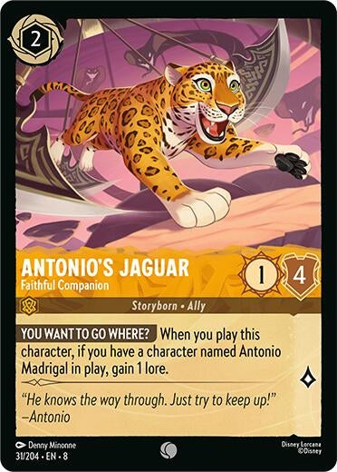 Image for Antonio's Jaguar - Faithful Companion (31/204) (8) - Disney Lorcana