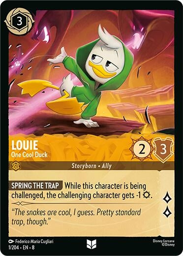 Image for Louie - One Cool Duck (1/204) (8) - Disney Lorcana