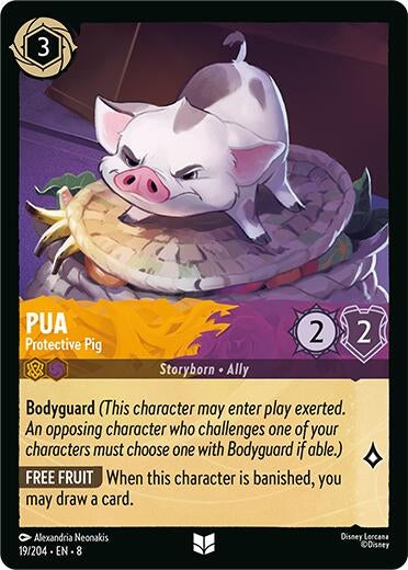 Image for Pua - Protective Pig (19/204) (8) - Disney Lorcana