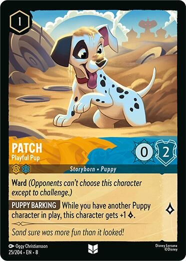 Image for Patch - Playful Pup (25/204) (8) - Disney Lorcana