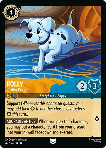 Image for Rolly - Chubby Puppy (26/204) (8) - Disney Lorcana