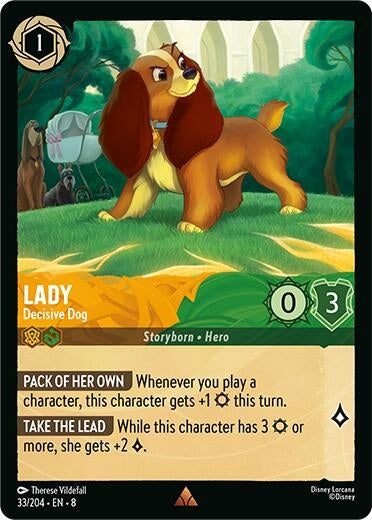 Image for Lady - Decisive Dog (33/204) (8) - Disney Lorcana