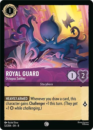 Image for Royal Guard - Octopus Soldier (52/204) (8) - Disney Lorcana