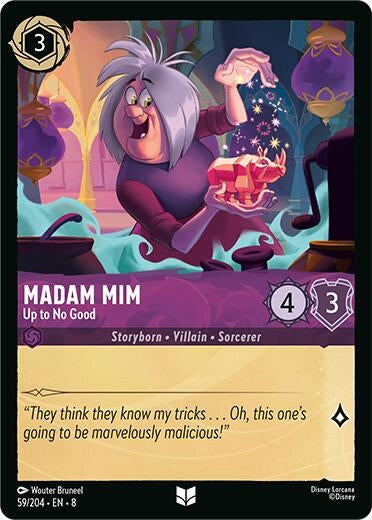 Image for Madam Mim - Up to No Good (59/204) (8) - Disney Lorcana