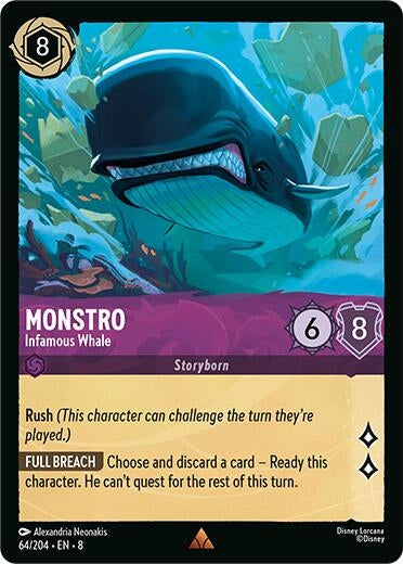 Image for Monstro - Infamous Whale (64/204) (8) - Disney Lorcana