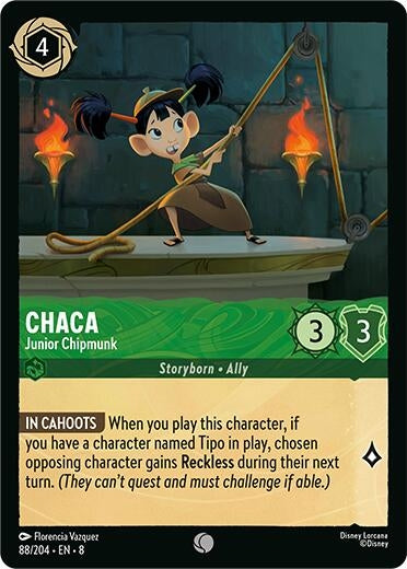 Image for Chaca - Junior Chipmunk (88/204) (8) - Disney Lorcana