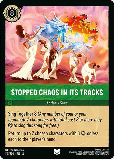 Image for Stopped Chaos in Its tracks (115/204) (8) - Disney Lorcana