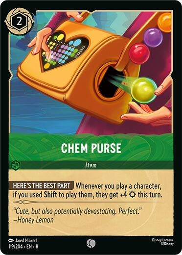 Image for Chem Purse (119/204) (8) - Disney Lorcana