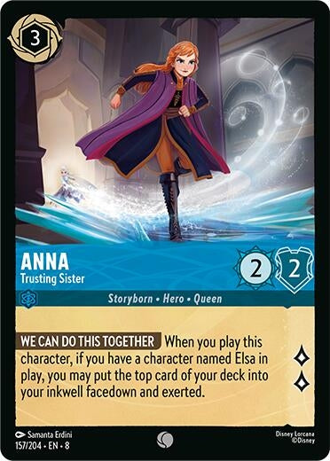 Image for Anna - Trusting Sister (157/204) (8) - Disney Lorcana