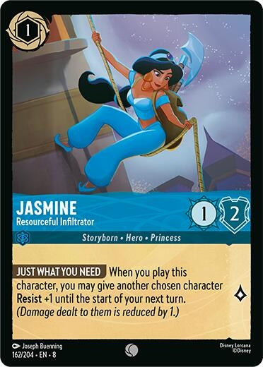 Image for Jasmine - Resourceful Infiltrator (162/204) (8) - Disney Lorcana