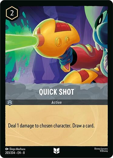 Image for Quick Shot (203/204) (8) - Disney Lorcana