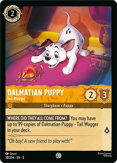 Image for Dalmatian Puppy - Tail Wagger (38/204) (8) - Disney Lorcana
