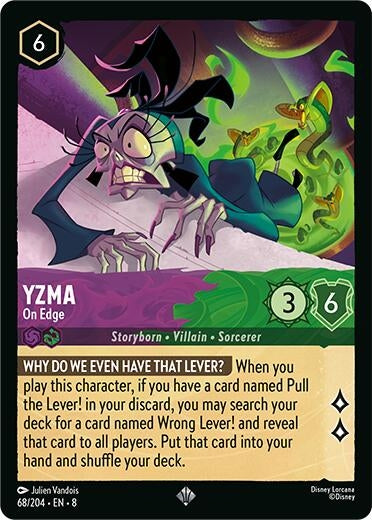 Image for Yzma - On Edge (68/204) (8) - Disney Lorcana