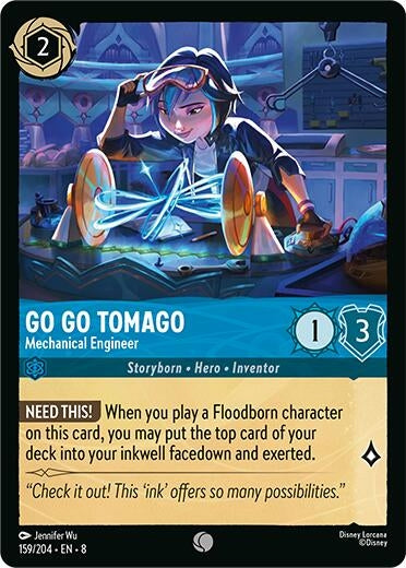 Image for Go Go Tomago - Mechanical Engineer (159/204) (8) - Disney Lorcana