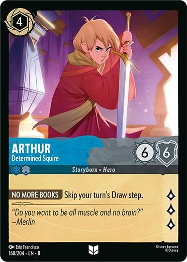 Image for Arthur - Determined Squire (168/204) (8) - Disney Lorcana