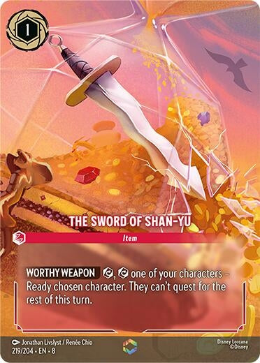 Image for The Sword of Shan Yu (Enchanted) (219/204) (8) - Disney Lorcana