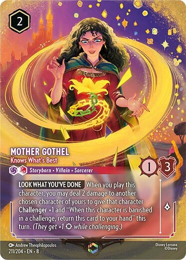 Image for Mother Gothel - Knows What's Best (Enchanted) (211/204) (8) - Disney Lorcana